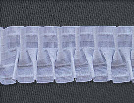 

Тесьма для сборки штор и тюли на крючок, Белый