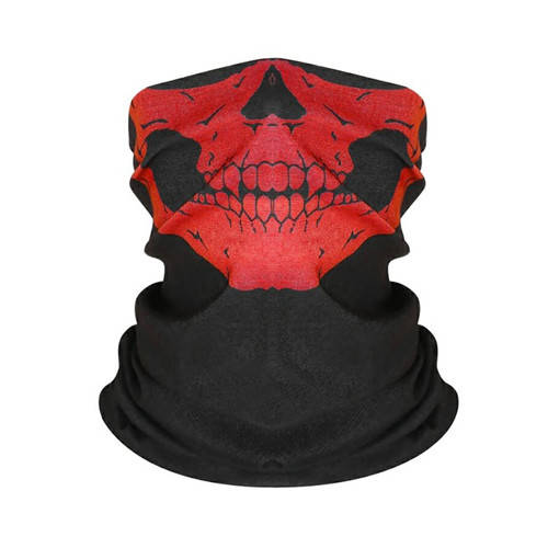 

Бафф-маска с рисунком черепа - красный