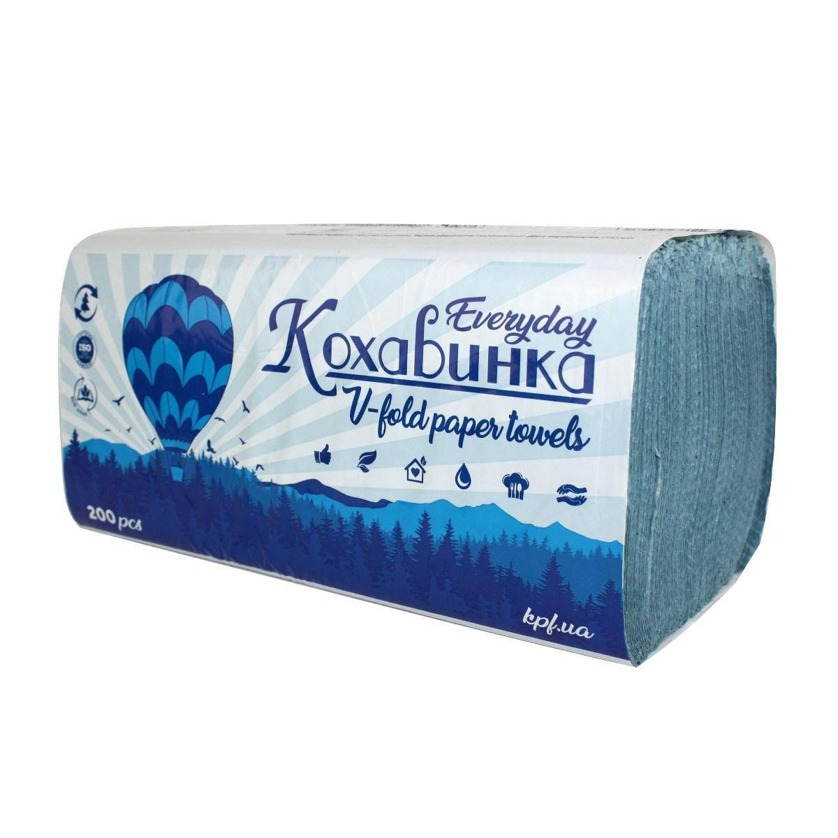 

Полотенца бумажные V-V сложения Кохавинка, 200 шт, Синий