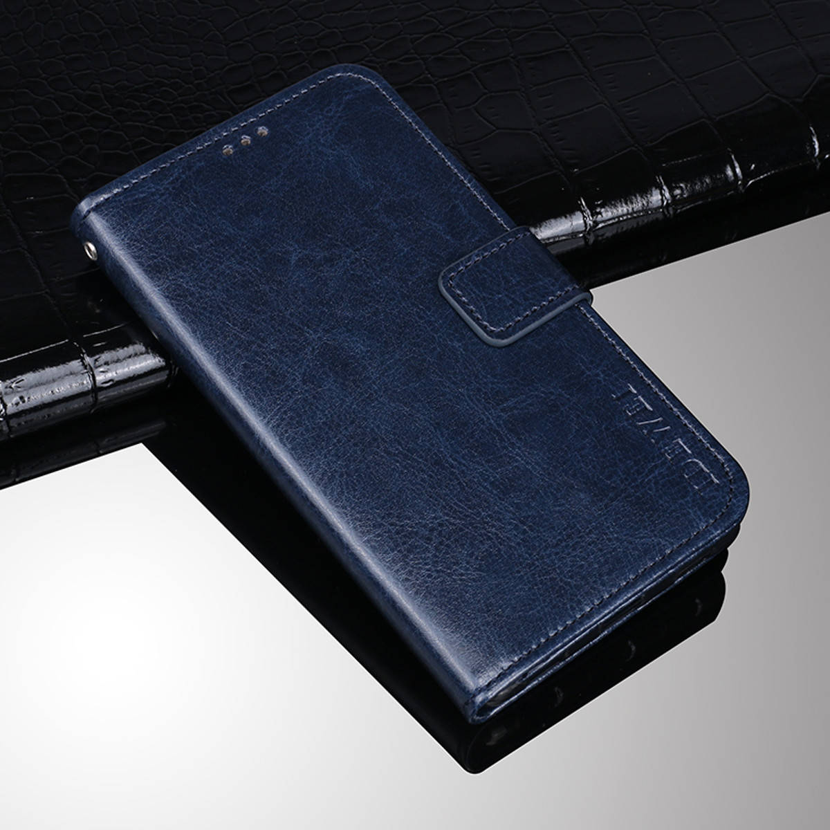 

Чехол Idewei для Samsung Galaxy M10 2019 / M105F книжка кожа PU синий