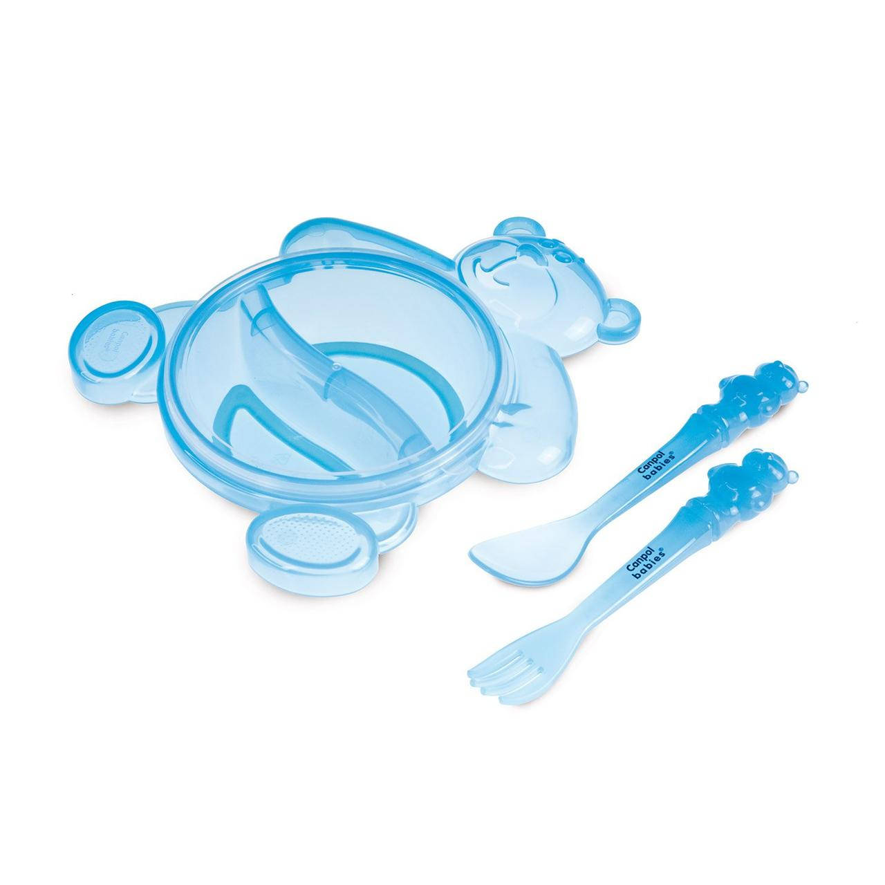 

Тарiлка "Ведмедик" з вилкою i ложкою