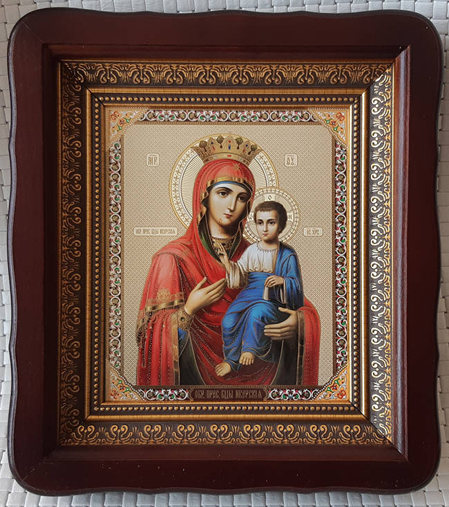 

Иверская икона Божией Матери для дома или на подарок 23*26cm