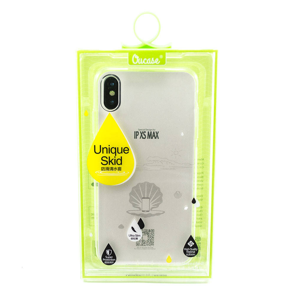 

Прозрачный силиконовый чехол-накладка Oucase для Apple iPhone XS Max, Разные цвета