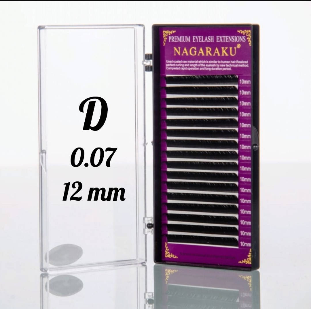 

Ресницы Nagaraku 0.07D - 12 мм