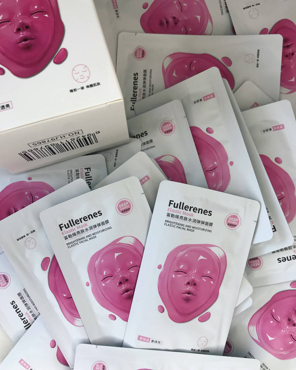 

Ночная маска для лица (поштучно)Hankey Fullerenes Elastic Mask омолаживающая