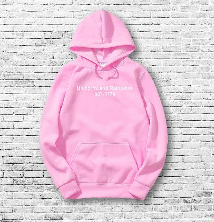 

Худи Vetements толстовка розовая с единорогом M, Розовый