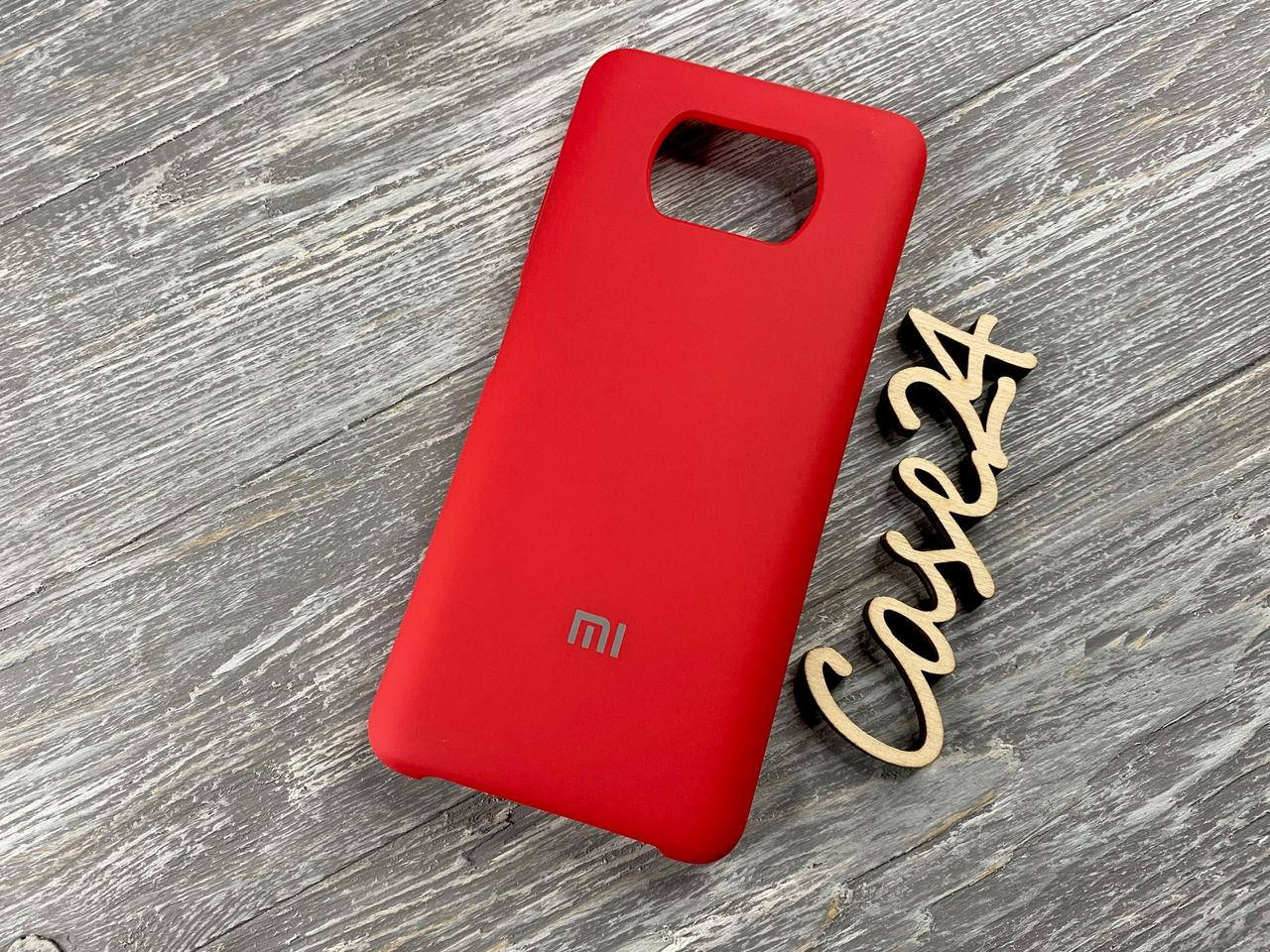 

Чехол Soft touch для Xiaomi Poco X3 NFC (8 цветов) красный
