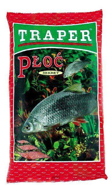 

Прикормка Traper Ploc Sekret ochotka 1kg. Трапер Сикрет плотва- мотыль
