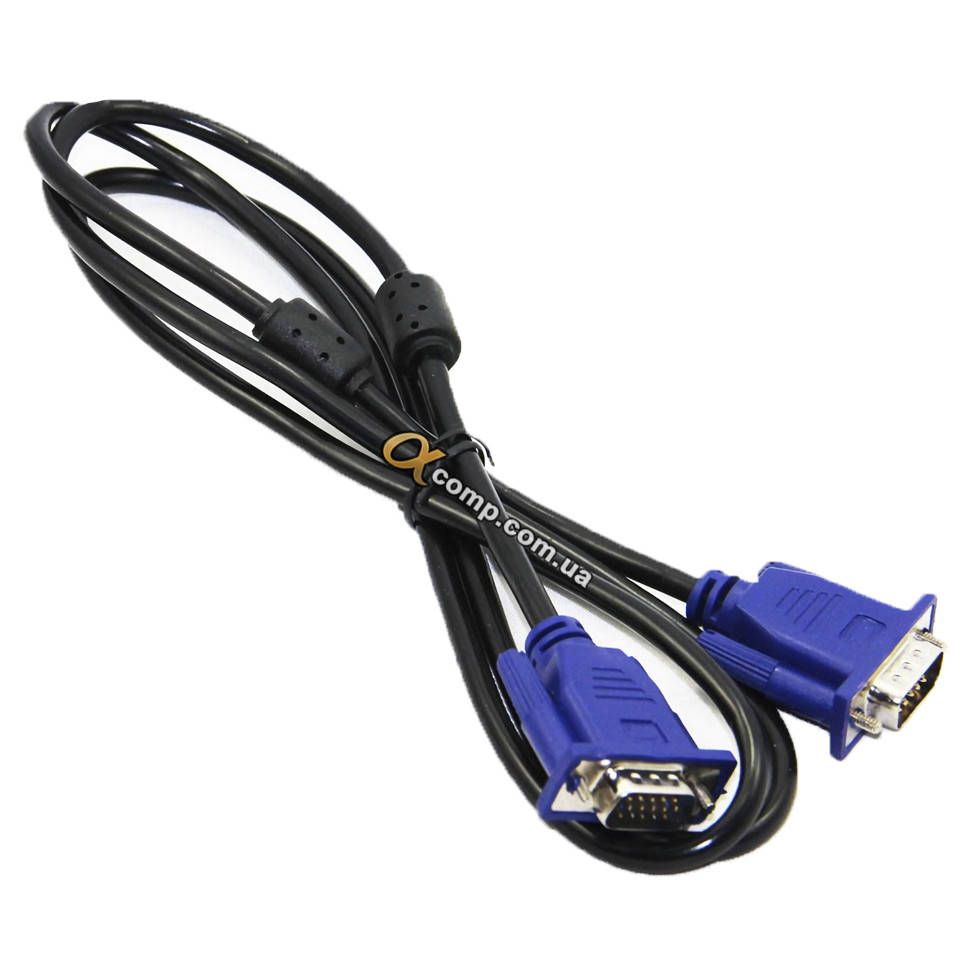 

Кабель монитора VGA 1.5m, Черный