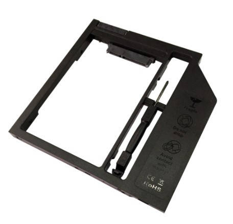 

DVD-карман для HDD 2.5 дюйма, SATA - SATA, 9/9,5 мм, TRY Caddy Optibay, пластик новый