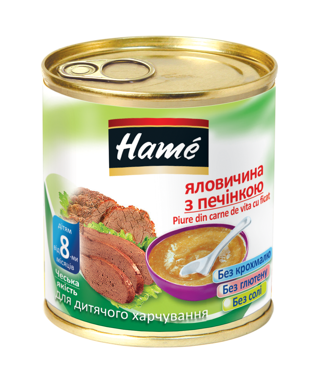 

Пюре мясное говядина с печенью Hame, 100г