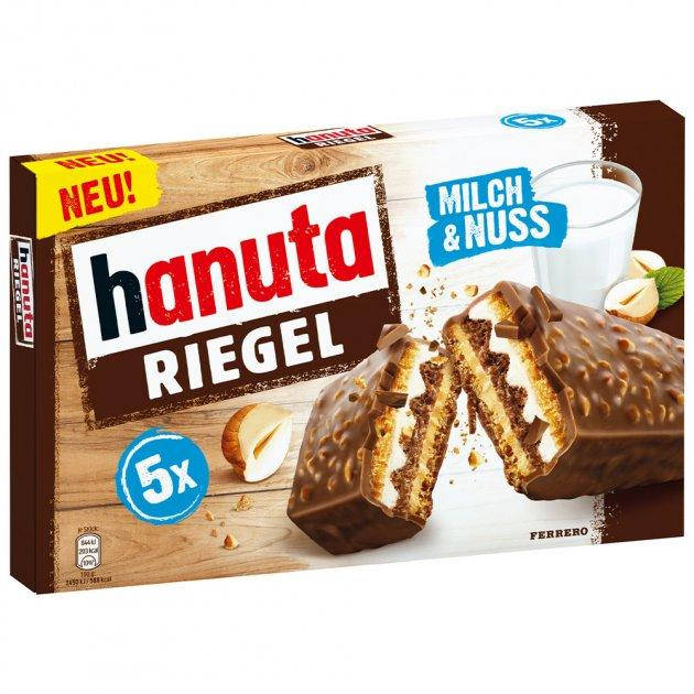 

Батончик Hanuta Riegel 5 * 34.5 г,шт.