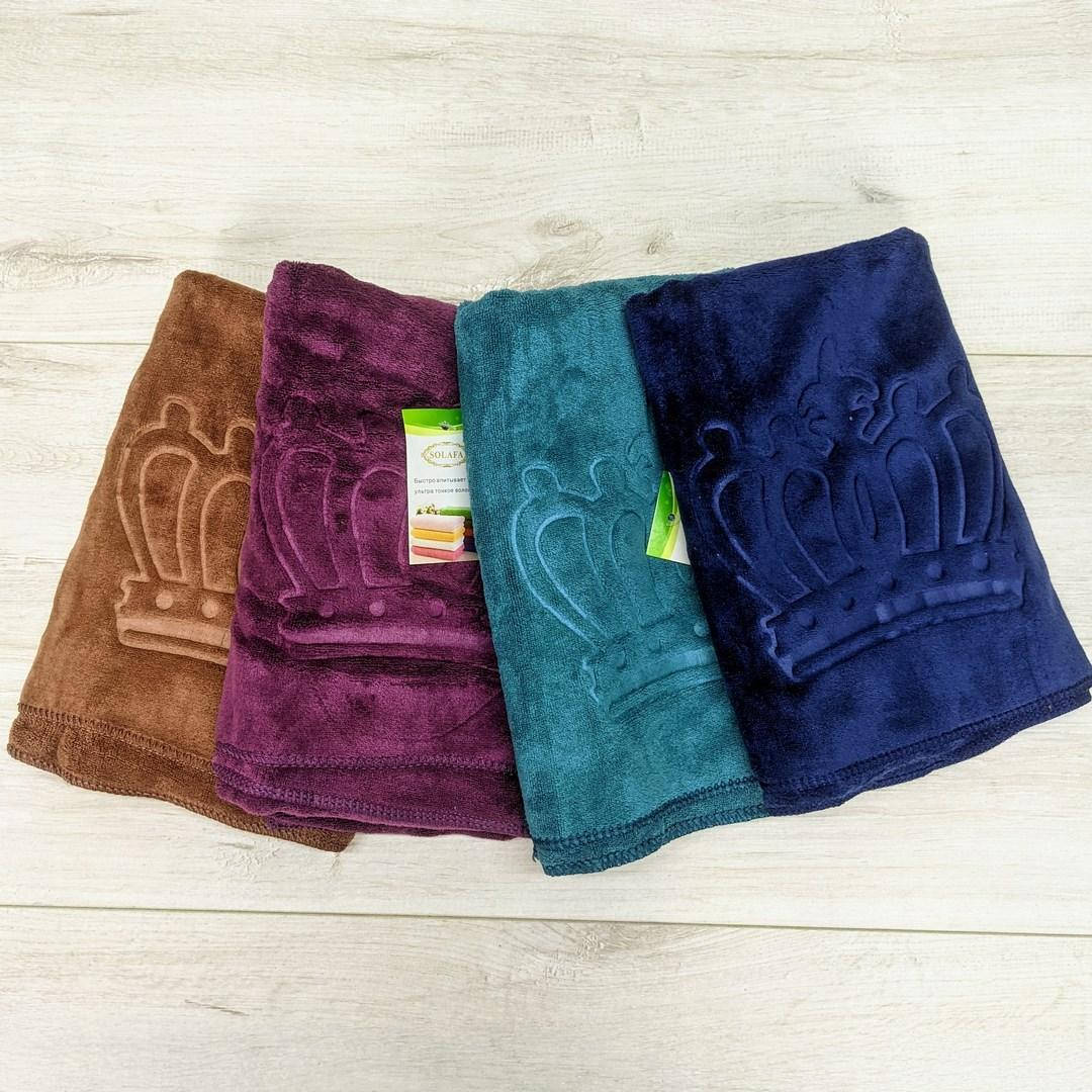 

Полотенце для лица микрофибра повышеной плотности 100*50 см, Разные цвета