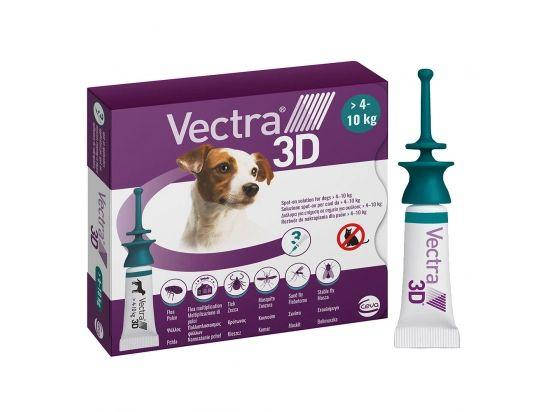 

ВЕКТРА 3D (VEСTRA 3D) - Краплі інсектоакарицидні для собак 4 - 10 кг, 3 шт х 1,6 мл (Ceva)