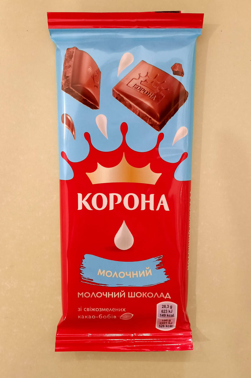 

Шоколад Корона молочный 85 г