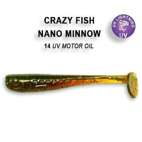 

Съедобный силикон Crazy Fish Nano minnow 1.6" 6-40-14-6 кальмар