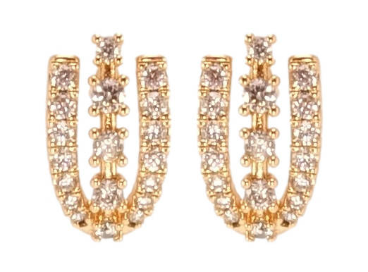

Серьги Xuping QQMM Позолота 18K игла серебро 925 гвоздики (пусеты) "Декоративный орнамент с инкрустацией