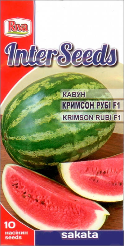 

Семена Арбуз крупноплодный Кримсон Руби F1, 10 семян Sakata Riva