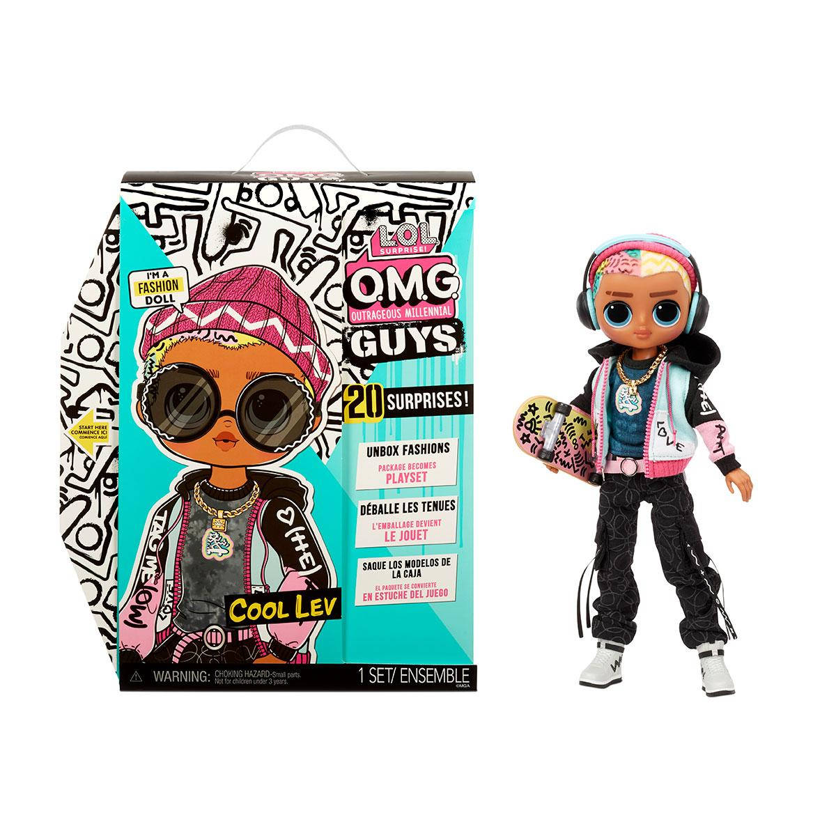 

Игровой набор LOL Surprise OMG Guys Fashion Doll Cool Lev Boyfriend Кукла ЛОЛ ОМГ Мальчик Бойфренд 576716