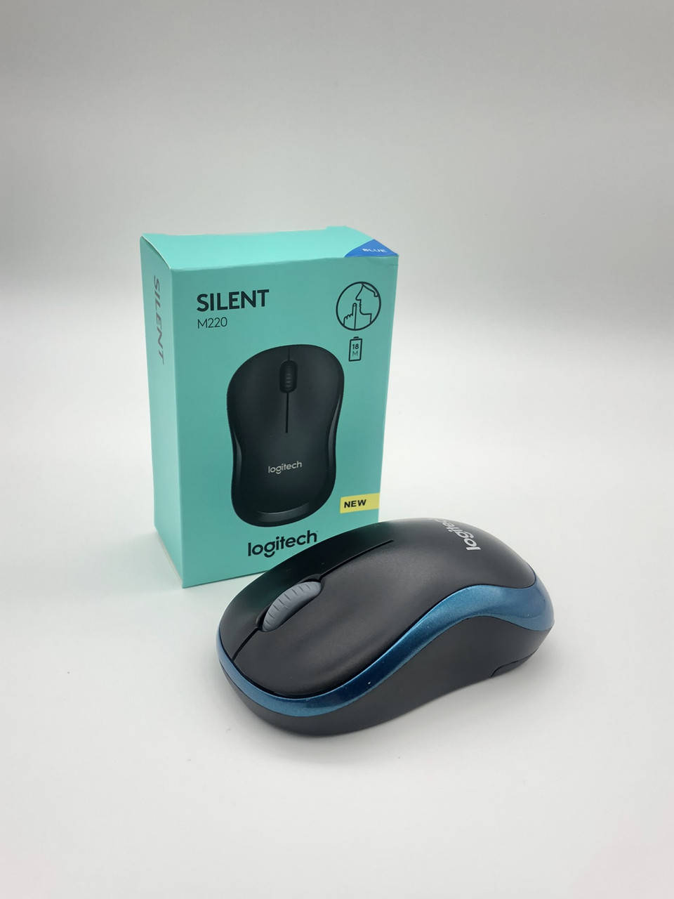 

Мышь беспроводная Logitech M220 SILENT, мышка на батарейках, компьютерная мышь, Черный