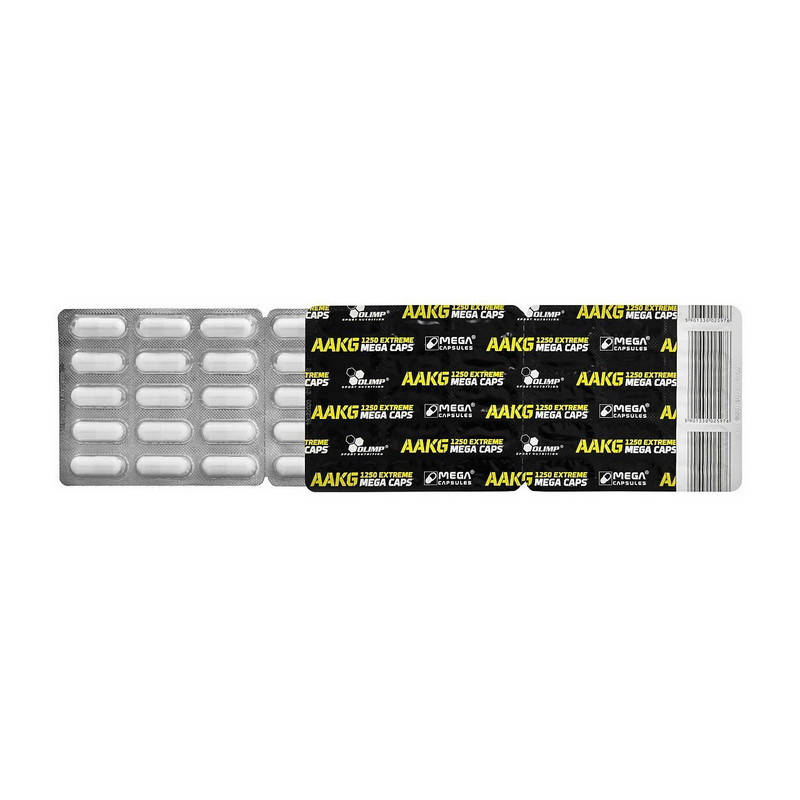 

AAKG 1250 Extreme Mega Caps 1 блистер (30 caps)
