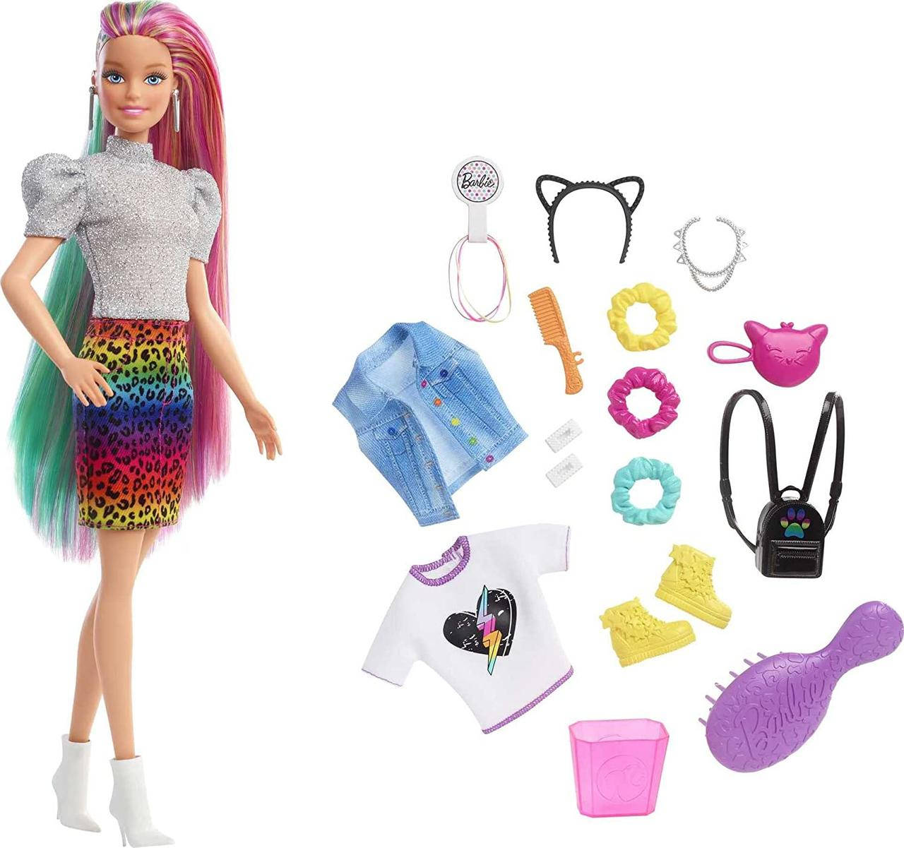 

Кукла Барби Радужный леопард Barbie Leopard Rainbow Hair Doll GRN81