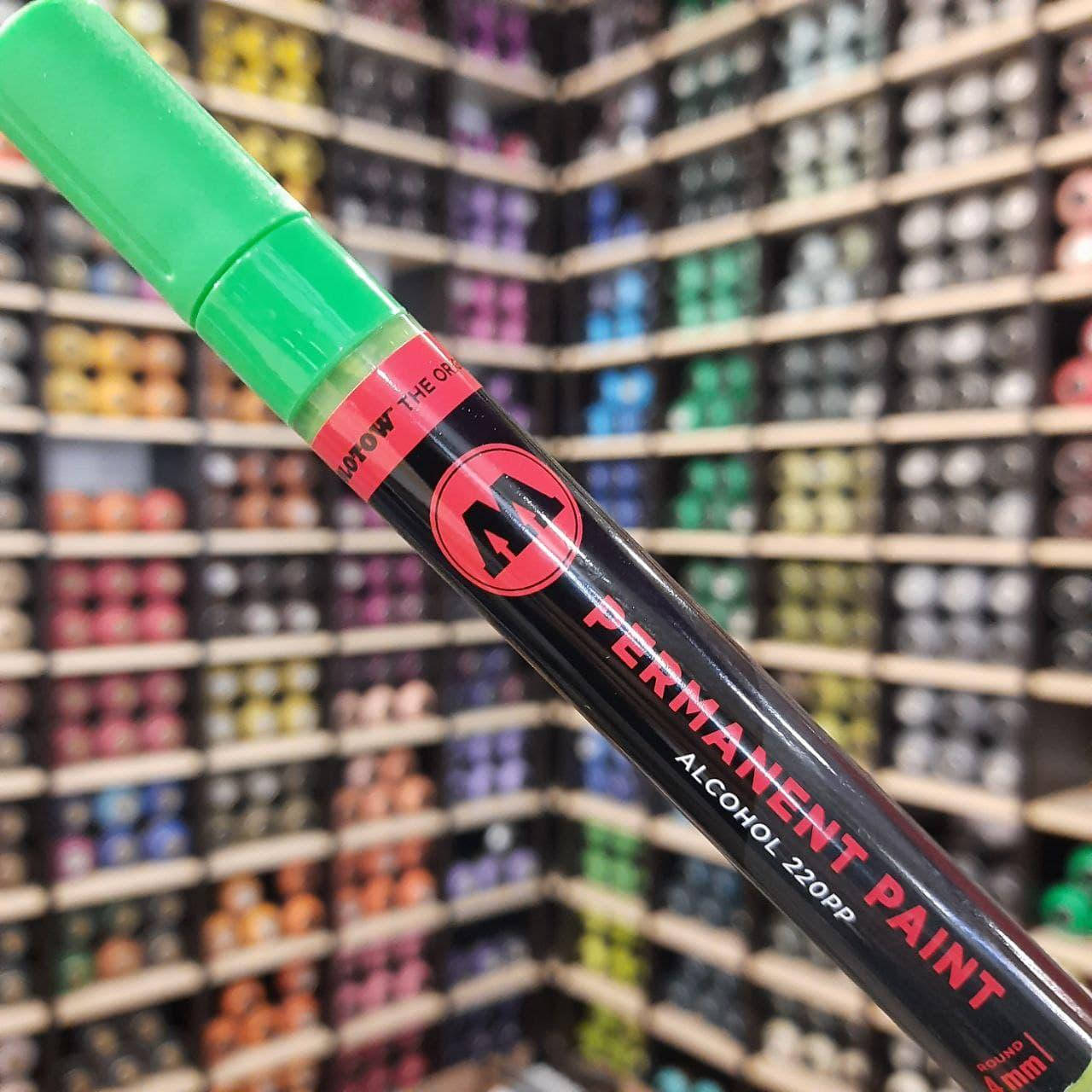

Маркер спиртовой Molotow 220PP Cream Green (Салатовый) 4мм, Зелёный