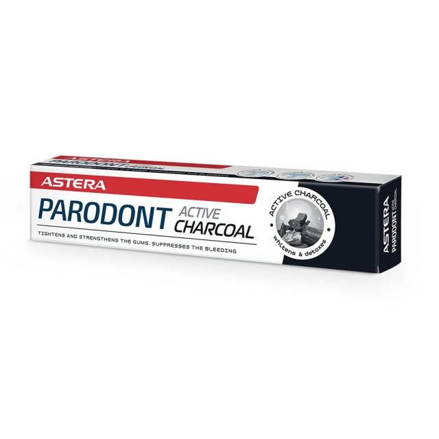 

Зубная паста Astera Parodont Active Charcoal с активированным углем 75 мл