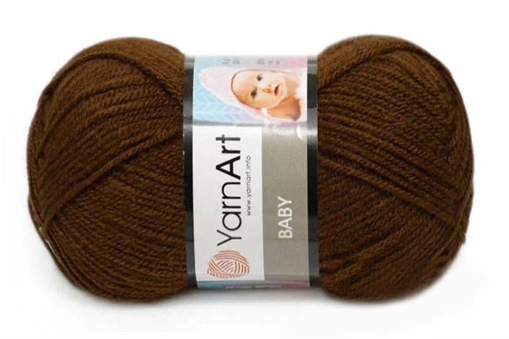 

YarnArt Baby, шоколад №1182, Коричневый