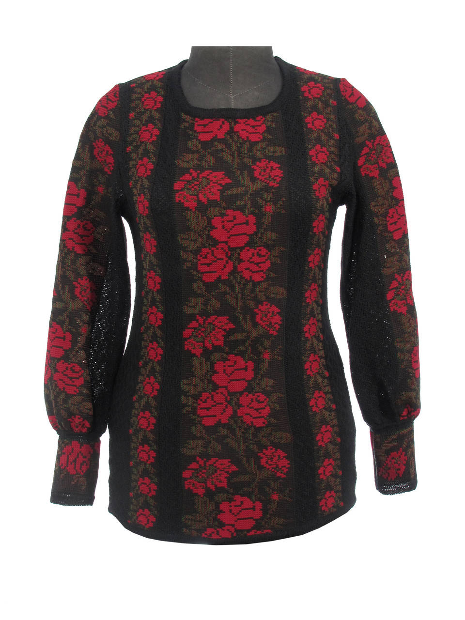 

Вишиванка жіноча Троянди червоні (чорне х/б)