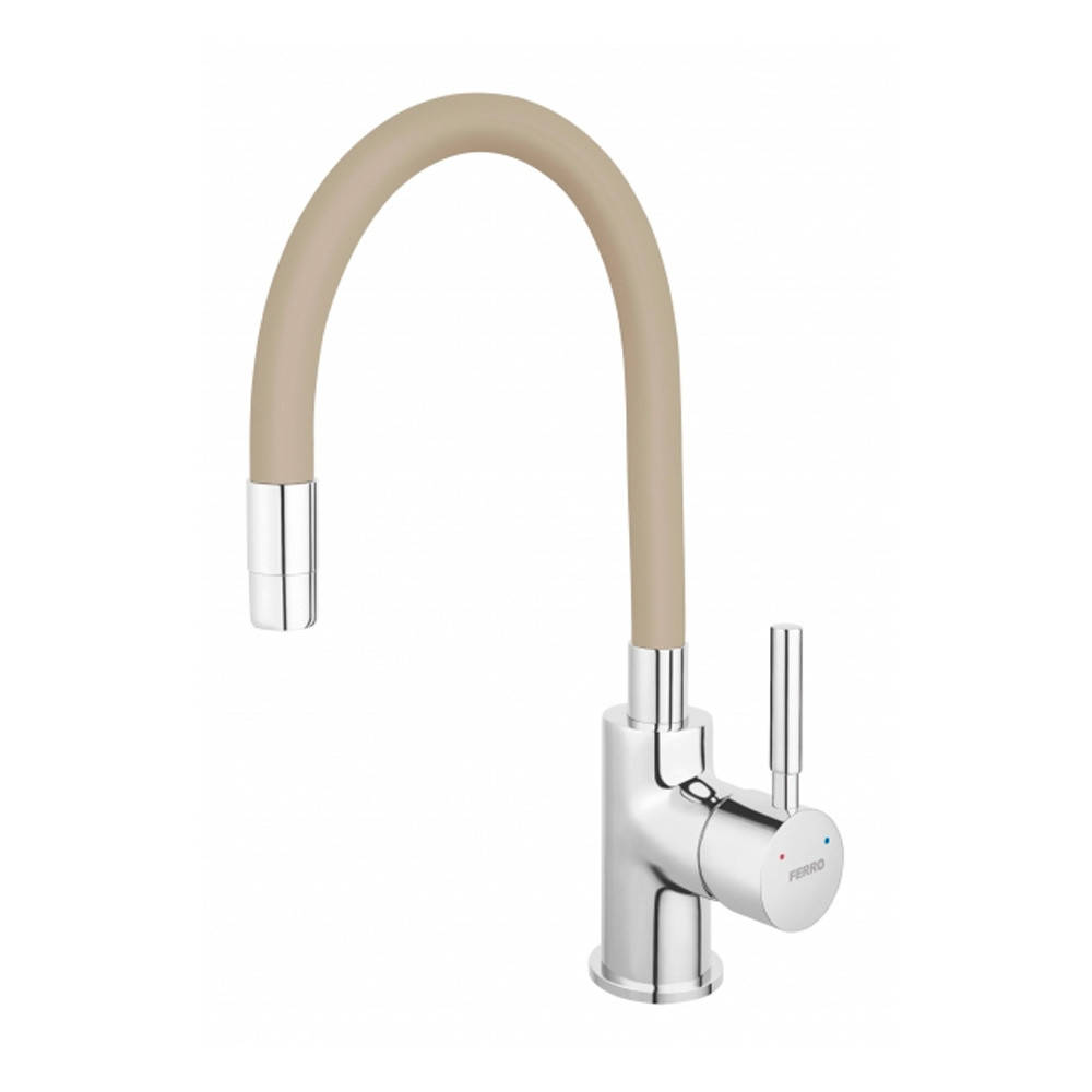 

Смеситель для кухни Ferro Zumba BZA4P бежевый