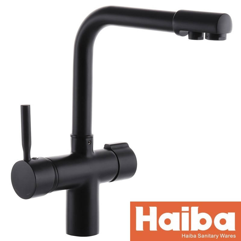 

Смеситель для кухни Haiba Hans 021 Black, Черный
