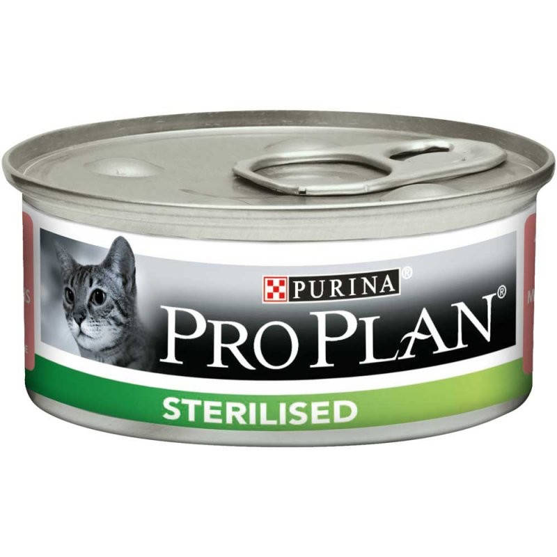 

Purina Pro Plan Sterilised - паштет Пурина Про План с тунцом и лососем для кошек