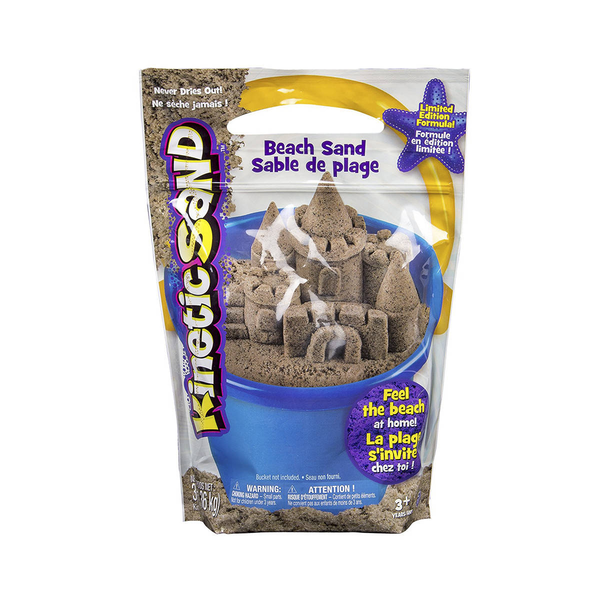 

Песок для детского творчества - KINETIC SAND BEACH (натуральный цвет, 1360 г) 71435, Песочный