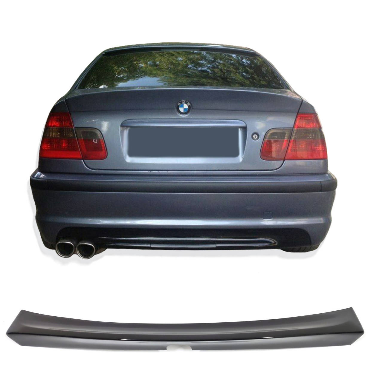 

Спойлер в стиле CSL на седан BMW E46, Черный