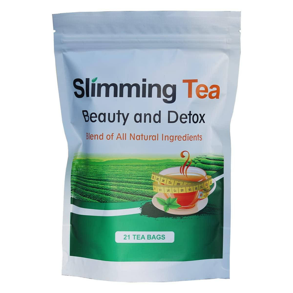 

Чай для похудения травяной, Slimming Tea Beauty and Detox, без кофеина, 21 пакетик