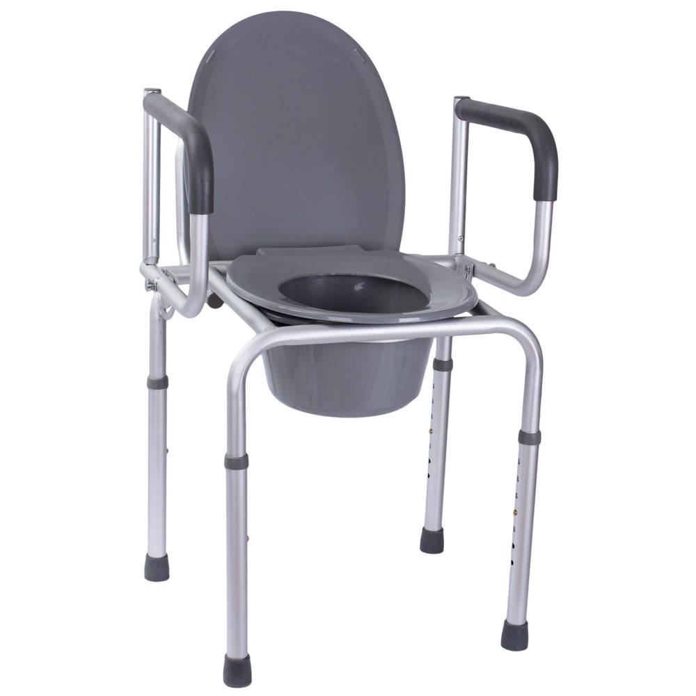 

Стул-туалет алюминиевый с откидными подлокотниками OSD-2107D