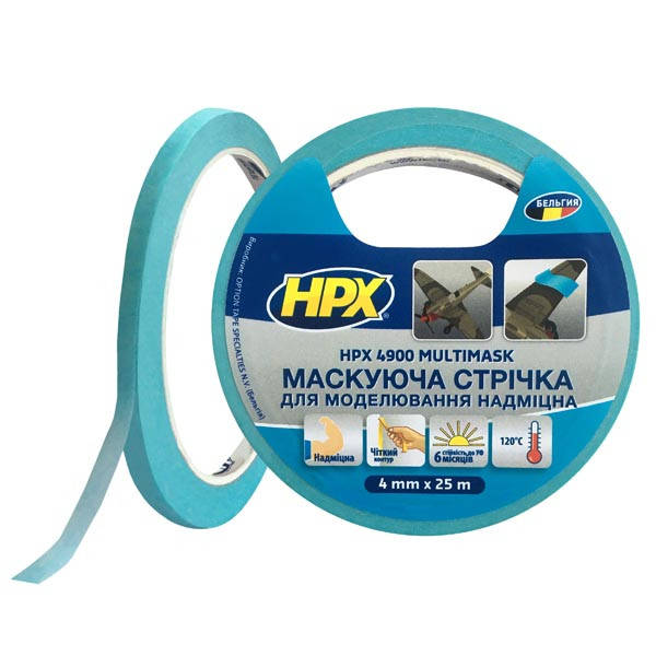 

HPX 4900 MULTIMASK - 4мм х 25м - сверхпрочная маскирующая лента для моделирования
