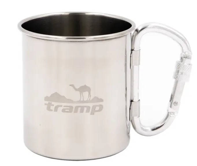 

Кружка со складными ручками и карабином Tramp 300 мл (TRC-012), Нержавеющая сталь