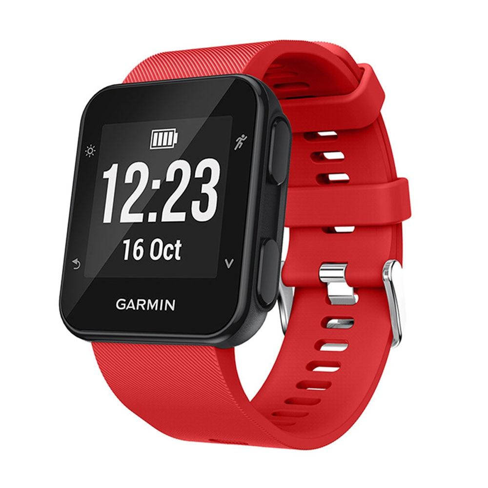 

Cменный силиконовый ремешок для часов Garmin Forerunner 35 Красный