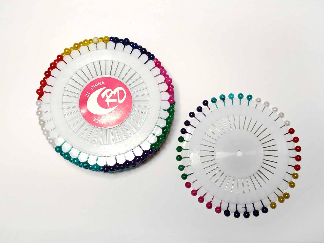 

Булавки портняжные шариковые (40 шт) разноцветные