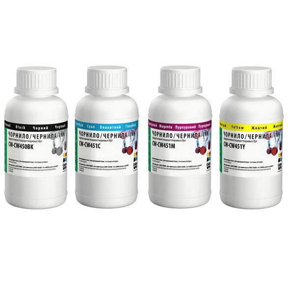 

Комплект чернил CW CANON PGI-450/CLI-451 BK/С/M/Y (CW-CW450/CW451SET02) 4*200г