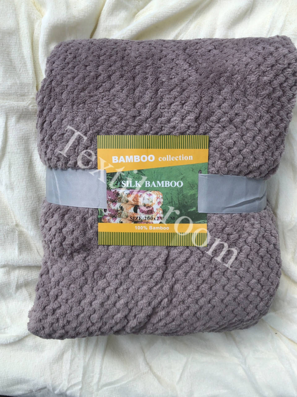 

Плед покрывало Bamboo евро размер 200*230 Капучино