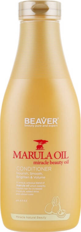 

Живильний кондиціонер для сухого волосся з олією марули Beaver Conditioner Marula Oil 730 мл