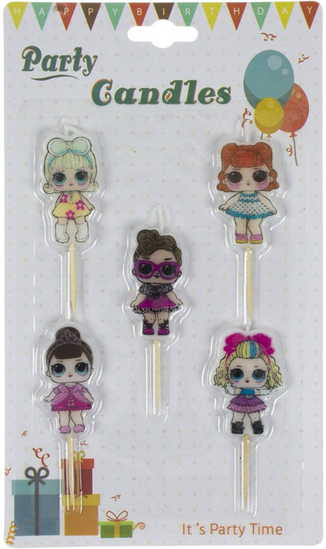 

Свечи в торт Куклы ЛОЛ 5шт