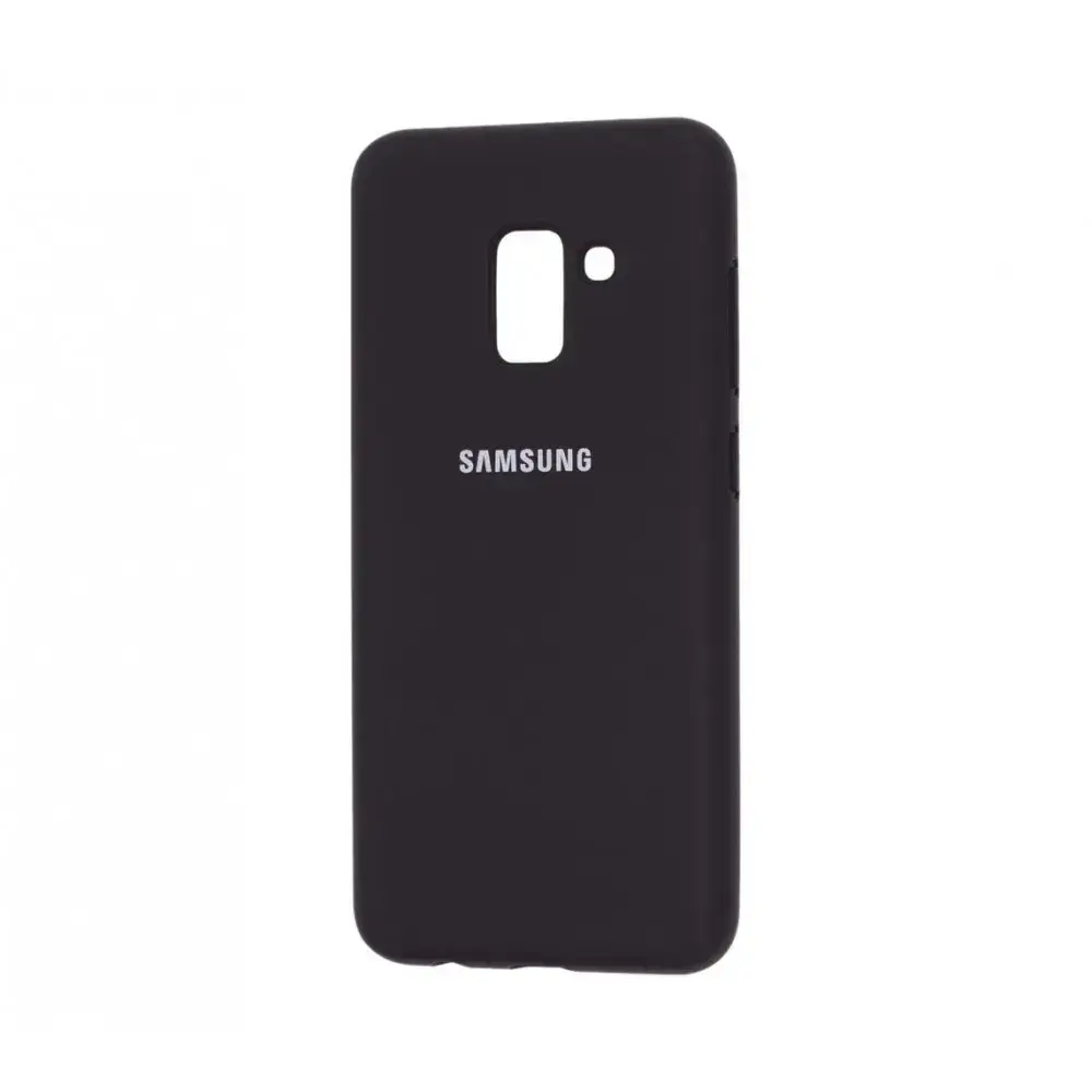

Чехол Silicone Case Samsung A8 2018 Black, Черный