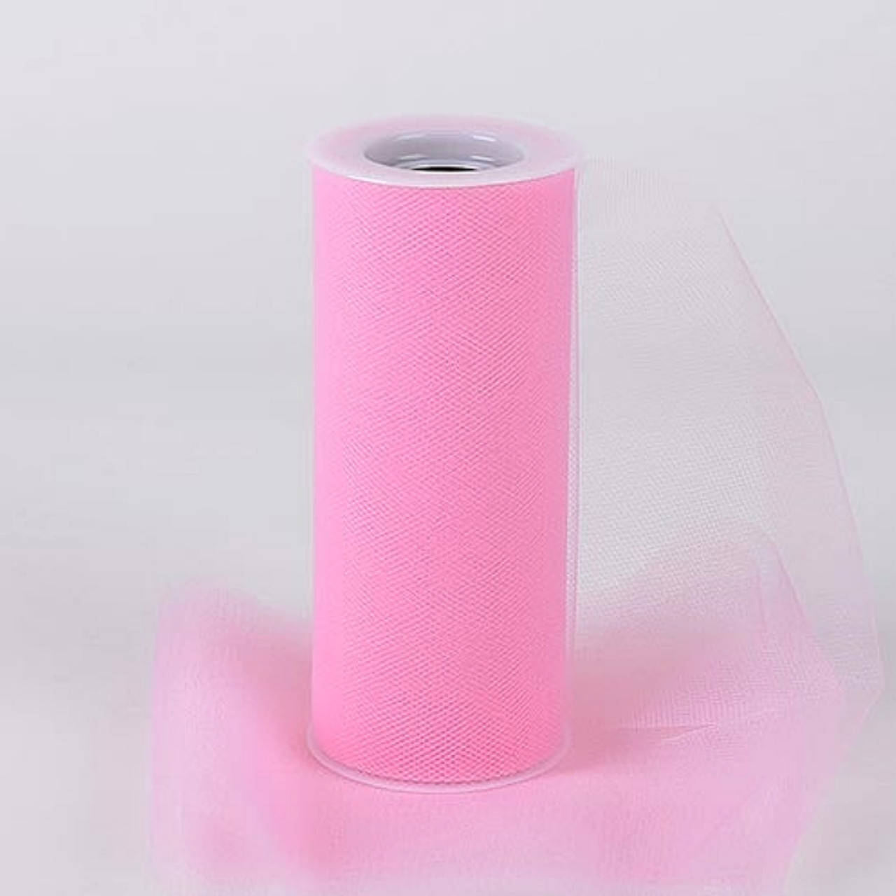 

Фатин однотонный розовый 15см