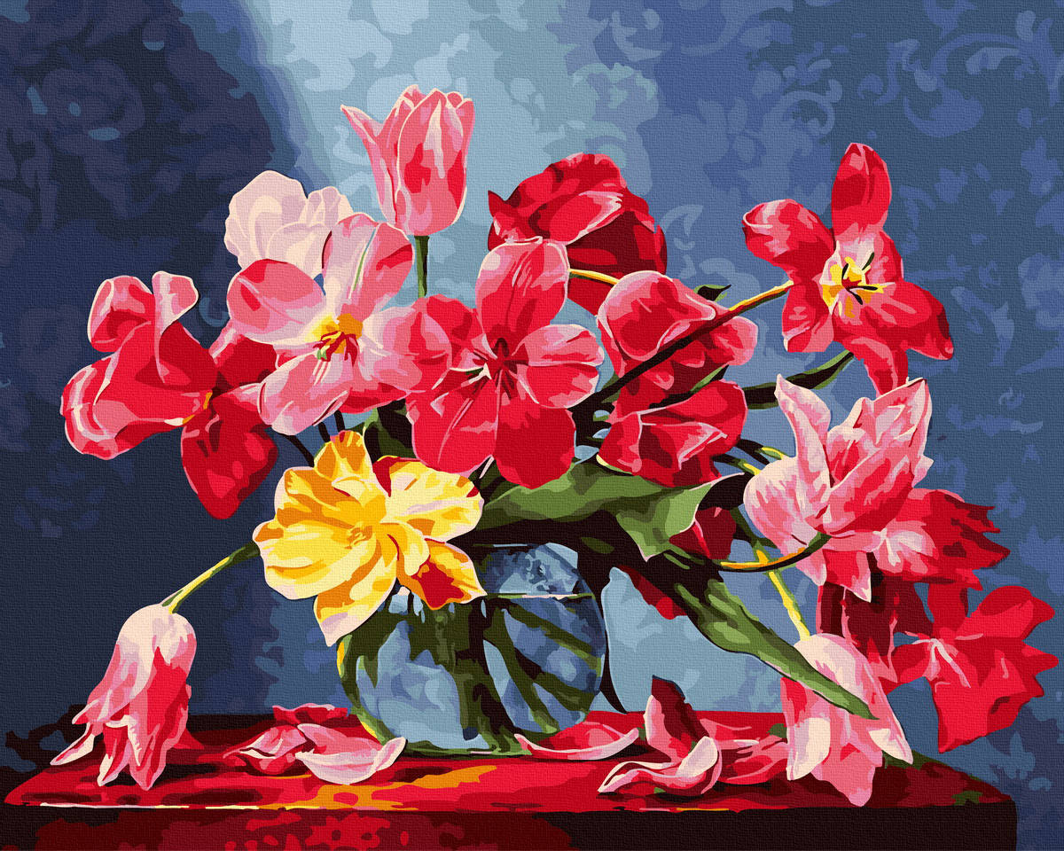 

Картина по номерам GX42655 Распустившийся букет 40х50см. Rainbow