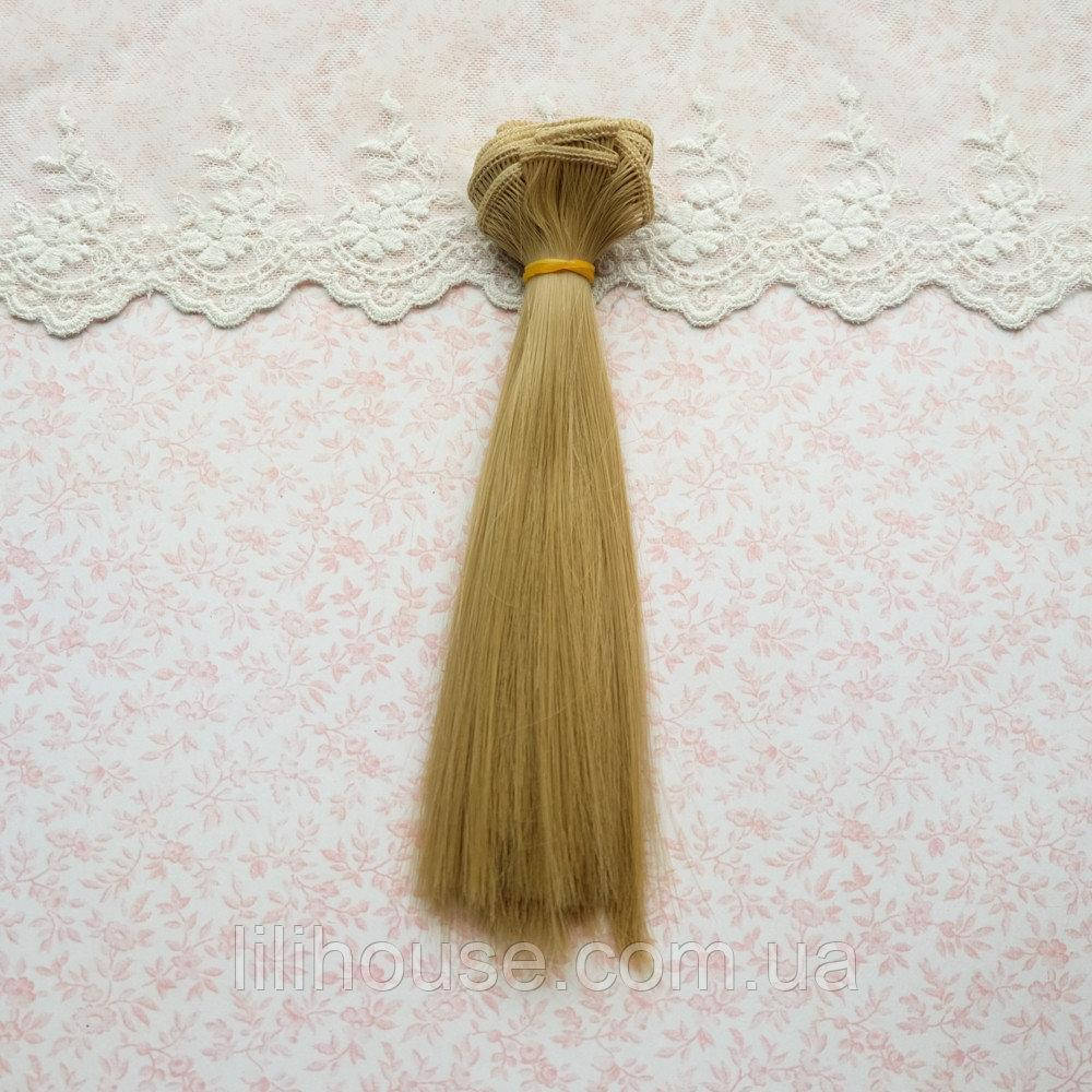 

Волосы для Кукол Трессы Прямые СВЕТЛО-РУСЫЙ 20 см