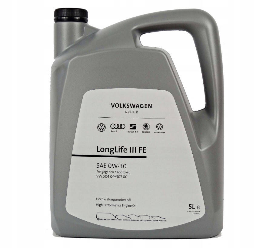 

Оригинальное моторное масло VAG LongLife III 0W-30 5л (GS55545M4)